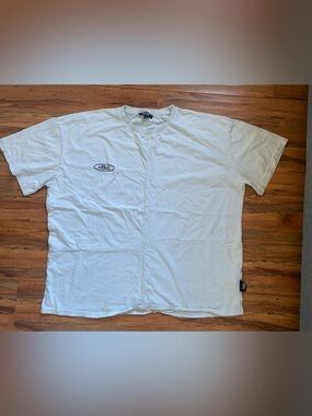 Offel Skate Oversized Boxy Graphic T-Shirt Off White Cream Size M Streetwear Tee